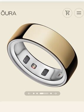 Oura Ring 4 - Gold Size 6